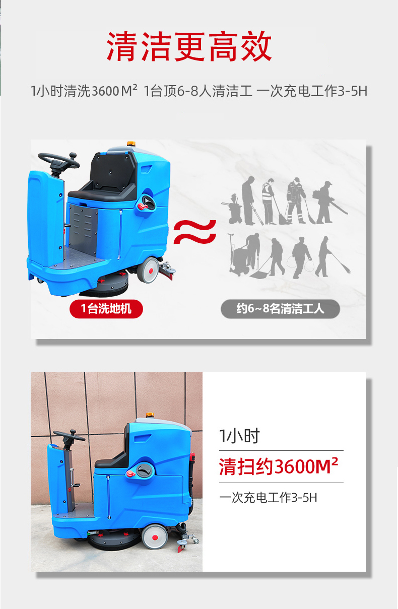 黄山驾驶式洗地机更适合用在高铁站